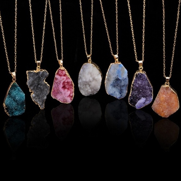 NEW! 100% Natural Pendant Necklace Stones - Picture 2 of 6